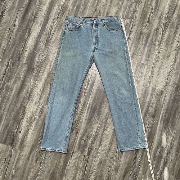 Vintage 1998 Levis 501 Made in France Grunge Jeans 34 x 30 (33 x 29) - Picture 7 of 16
